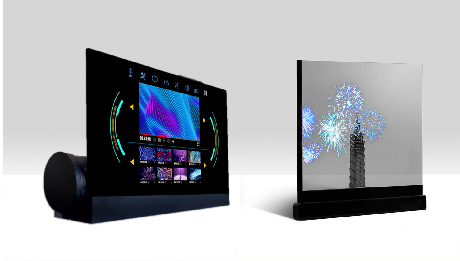 可卷式、折迭性、高透明